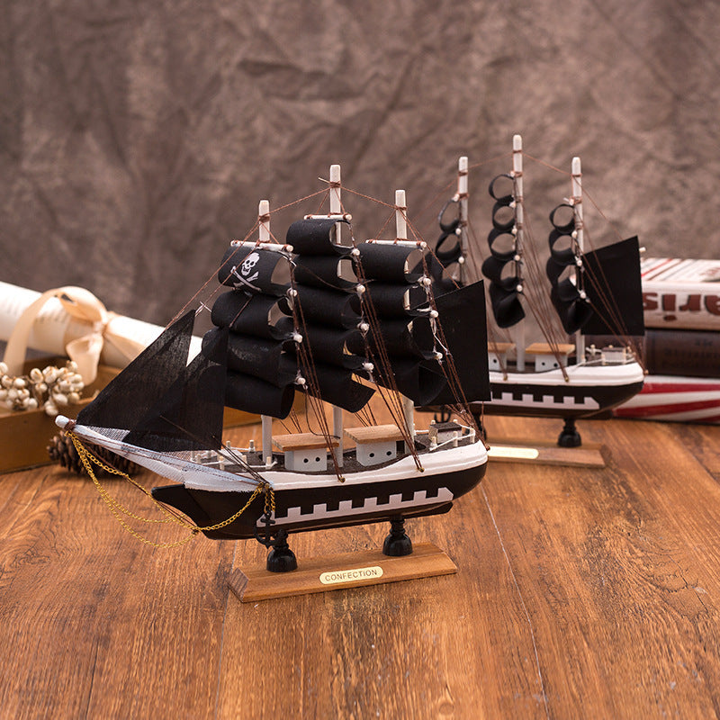 Creative Study Office European Style Pirate Ship Sailing Decoration