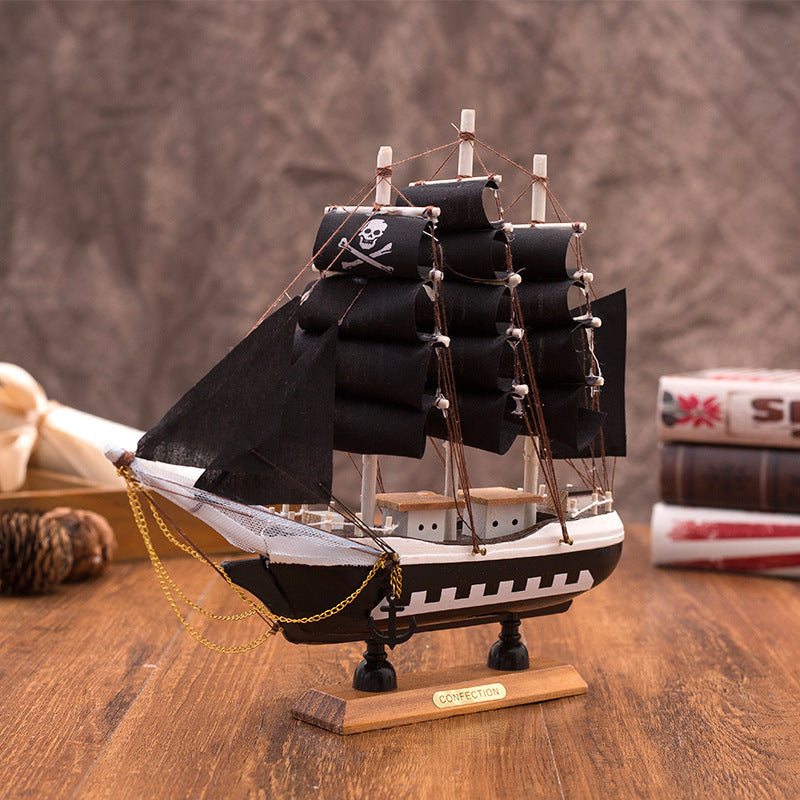 Creative Study Office European Style Pirate Ship Sailing Decoration