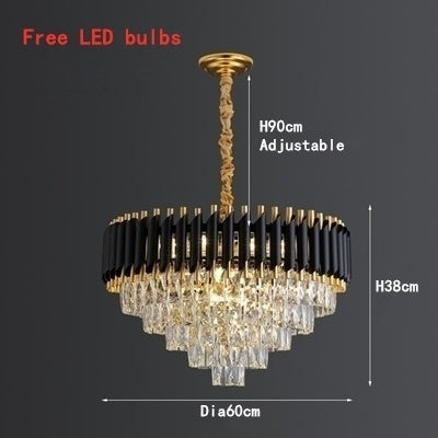 Creative Crystal Living Room Chandelier Nordic Simple Light Luxury American