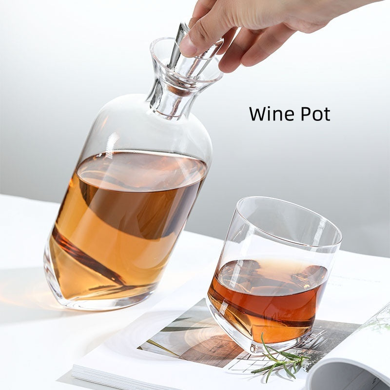 European Creative Golden Wine Set Whiskey Glass Wine Set Suit