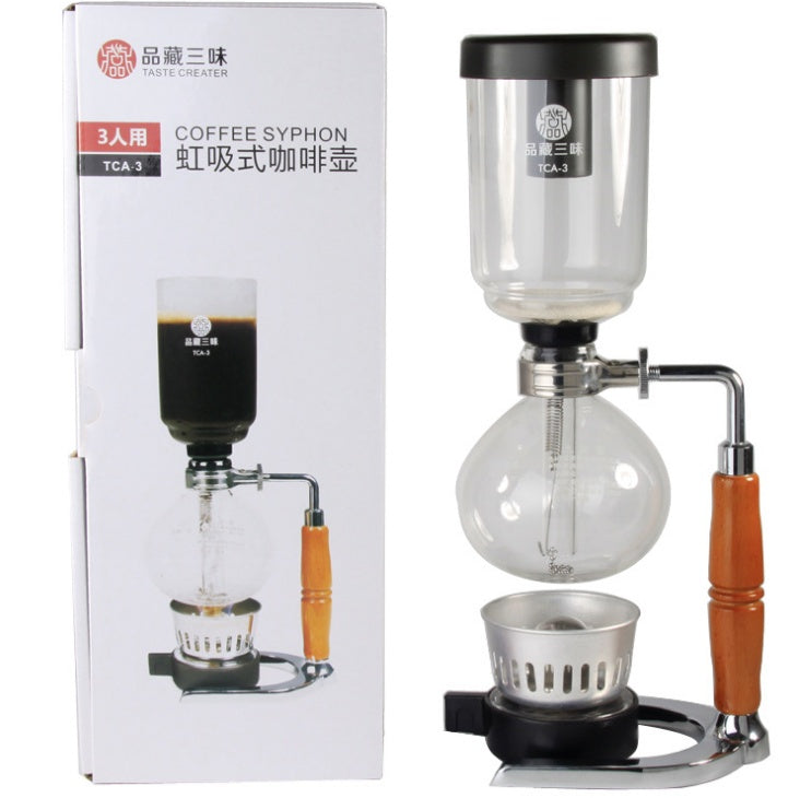 Siphon Coffee Maker Tea Pot Vacuum Coffeemaker Glass Machine