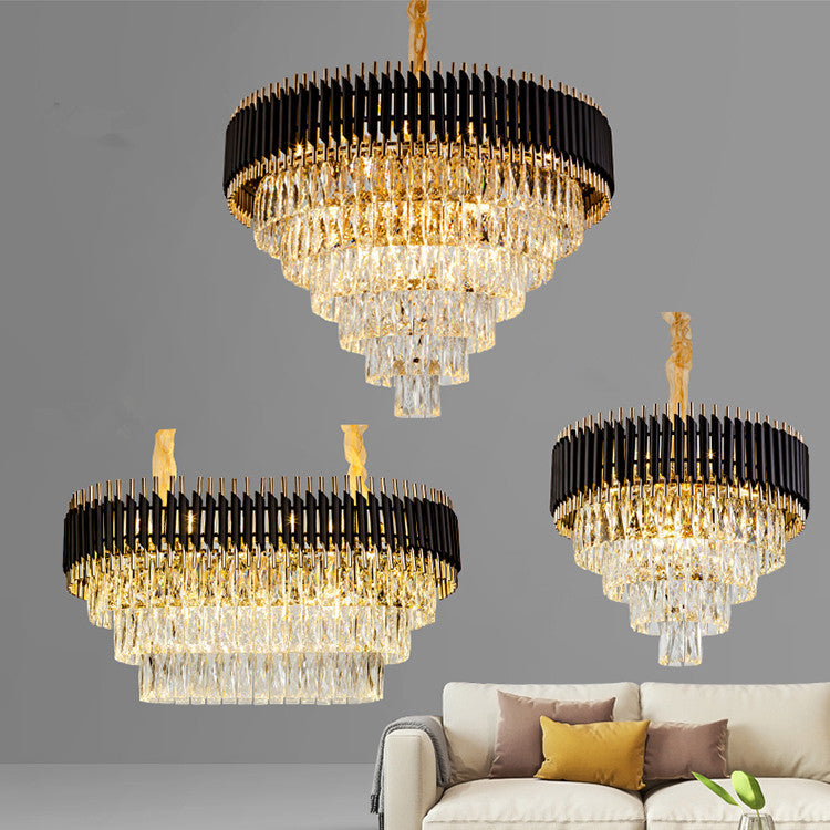 Creative Crystal Living Room Chandelier Nordic Simple Light Luxury American