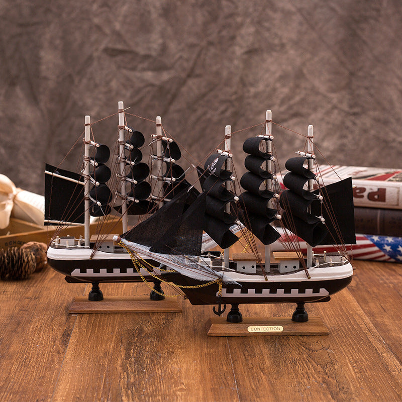 Creative Study Office European Style Pirate Ship Sailing Decoration