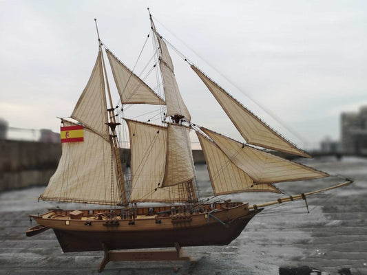 Jalko Wooden Assembled Ancient Sailing Ship Model